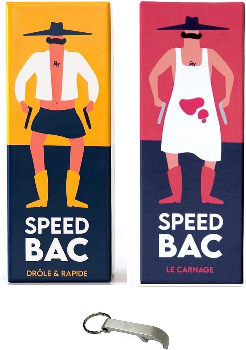Speed Bac, French Version + Speed Bac, Spice Version + 1 Bottle Opener Blumie (Speed Bac) - ShopVlot