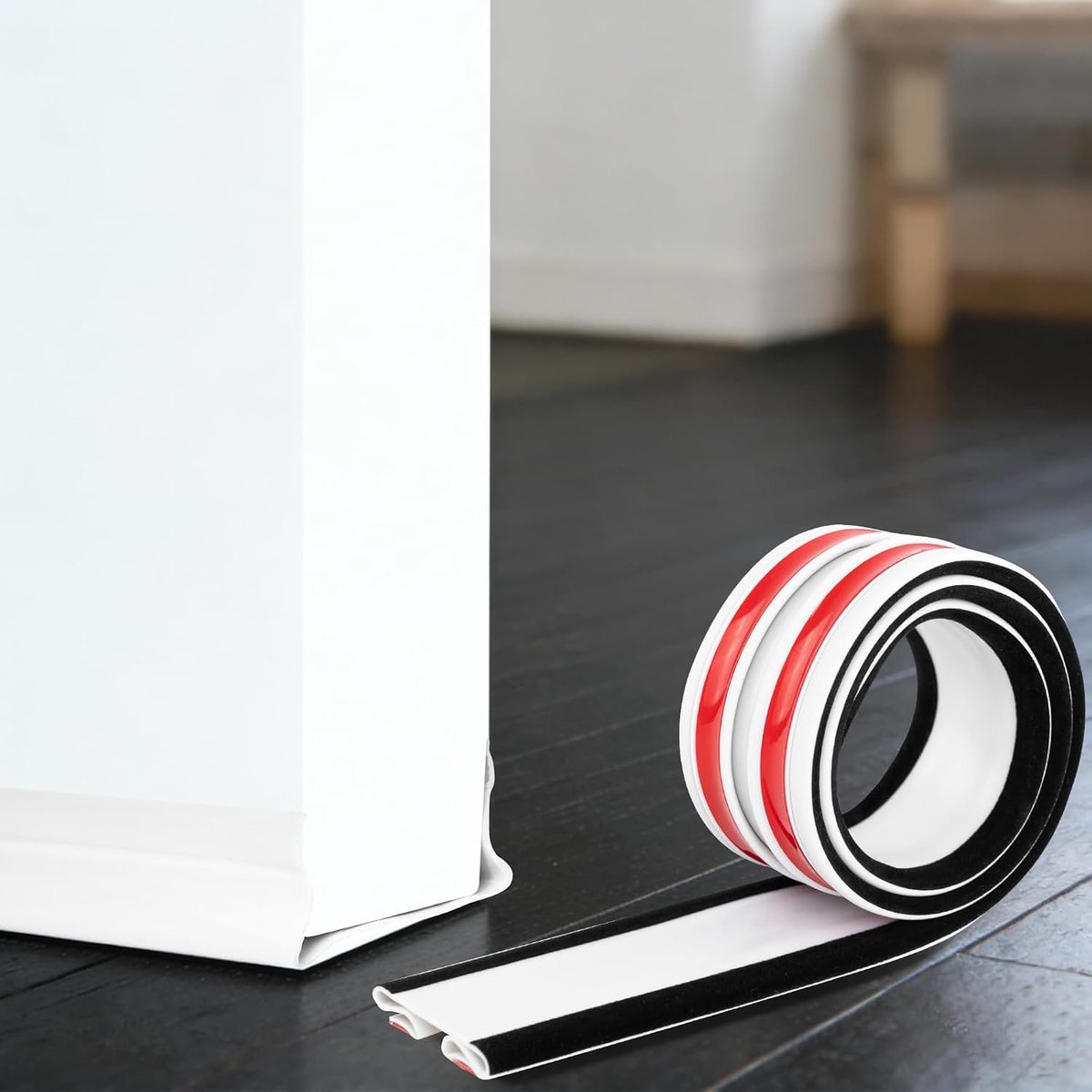 93 cm, white, draught excluder for doors - ShopVlot