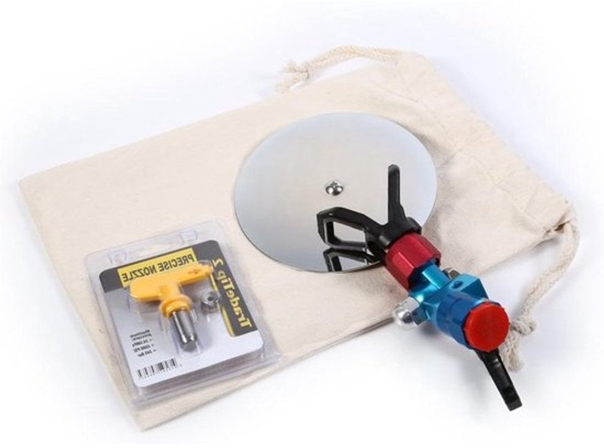 Verfsproeierset met universele sproeigeleider en accessoiretool - Geschikt voor airless-verfspuiten met 7/8 inch - Handig en efficiënt