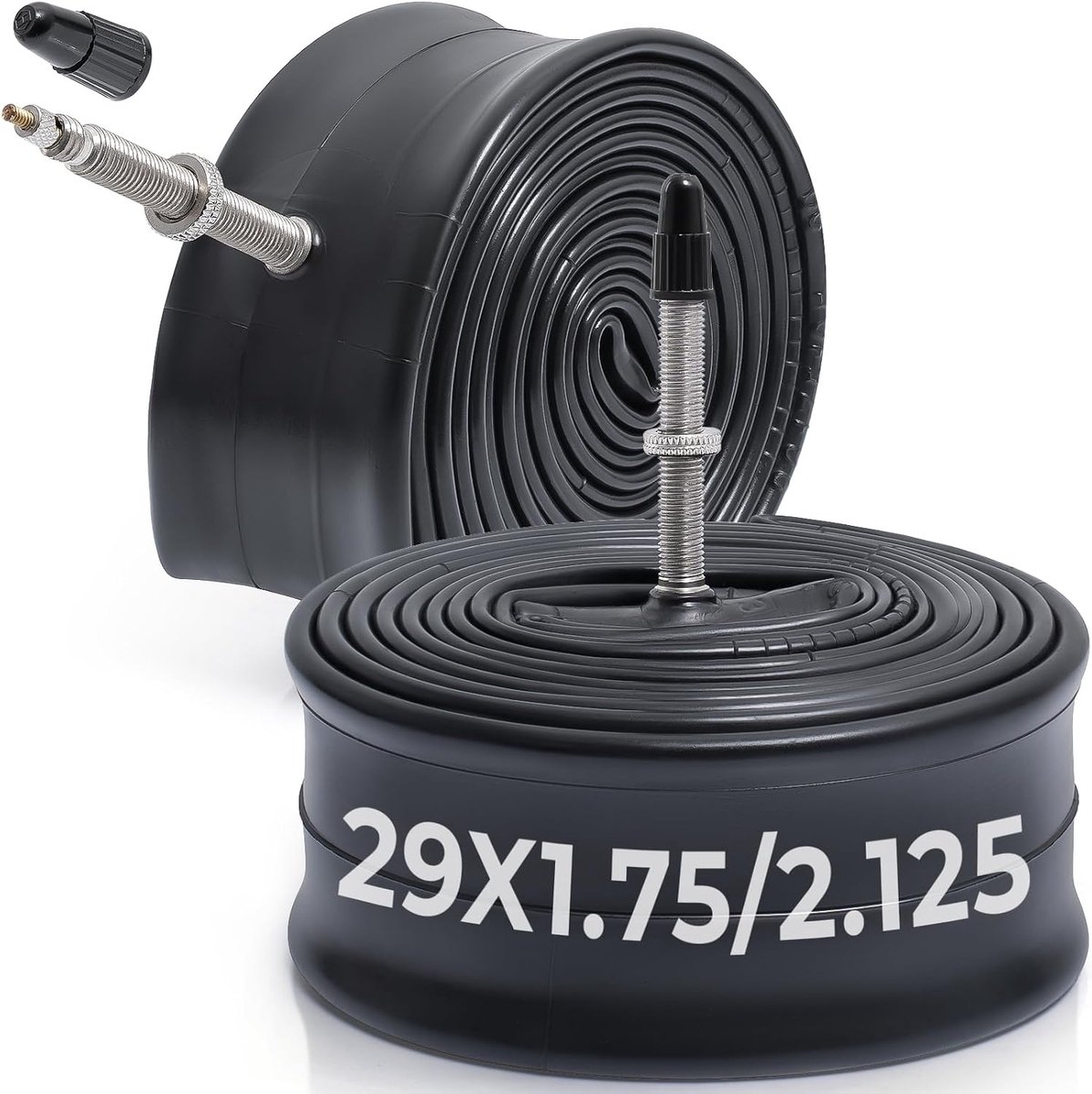 Fietsbinnenbanden Set - Binnenbanden Fiets - Fietsen Onderhoud - Hoge Kwaliteit Butyl Rubber - 29 Inch 2 Stuks - Zwart
