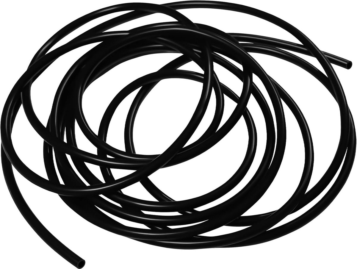 Flexible Silicone Hose, 8mm ID x 10mm OD 7m Length Silicone Hose for Aquarium Pumps and Air Hoses, Black - ShopVlot