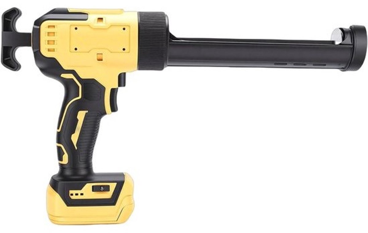 Elektrisch kitpistool - Draadloos gereedschap - Voor nauwkeurig afdichten - Instelbare snelheden - 600 kg druk - Zwart