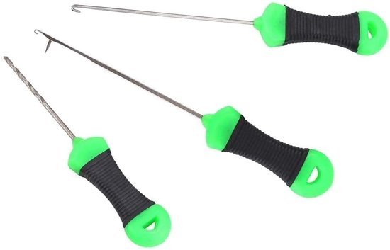 Cosensi- Splicing Naald 3 Stuks - Roestvrij Staal - Aasnaald Gereedschap - Karpervissen - Handvatlengte 42 mm - Totale Lengte 97 mm van Cosensi — afbeelding 2