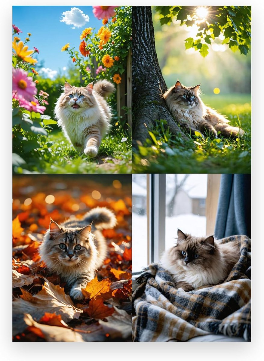 Kat jaarkalender wandkalender 2027 A4 - Standard - NL