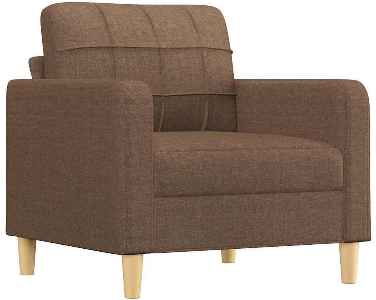 vidaXL Fauteuil - 60 - cm - stof - bruin