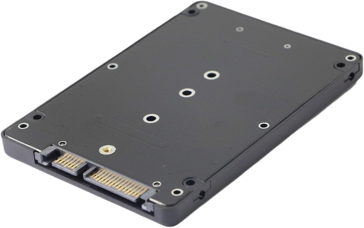 M.2 (NGFF) SSD to 2.5 Inch SATA III Adapter - B&M Key NGFF SSD Converter with 7mm Enclosure Support For 2230 2242 2260 - ShopVlot