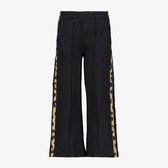 TwoDay meisjes broek met panterprint biezen zwart - Maat 122/128