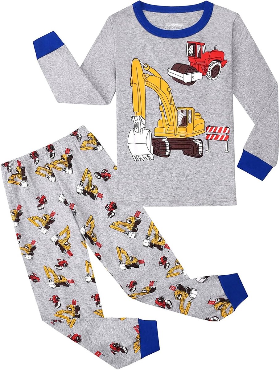Pyjama Kinder pyjama Jongen Lange mouw Katoen Winter Kerst Nachtkleding 3-9 jaar