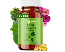 Bladinsect Capsules 60 Stuks - Plantenverzorging - Niet-Giftig - Voor Kruiden, Potplanten En Tuinplanten - Langzame Afgifte - Duurzame Plantenverzorging - Organifer