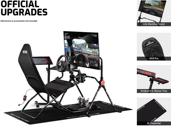 Next Level Racing GTLite Air - Opvouwbare Race Sim Cockpit - Zwart van Next Level Racing — afbeelding 2