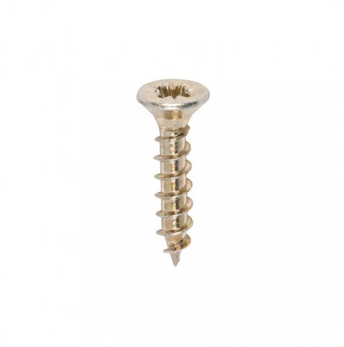 Houtschroeven - Bevestigingsmateriaal - Voor houtverbindingen - Gegalvaniseerd - 3 x 15 mm - Geel