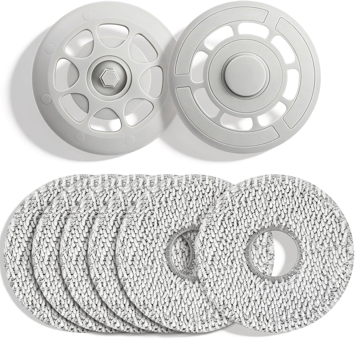 6 dweildoeken met 2 reservehouders, wisdoekhouder, reserveonderdelen, accessoires voor P10 robot, reserveonderdelen - ShopVlot
