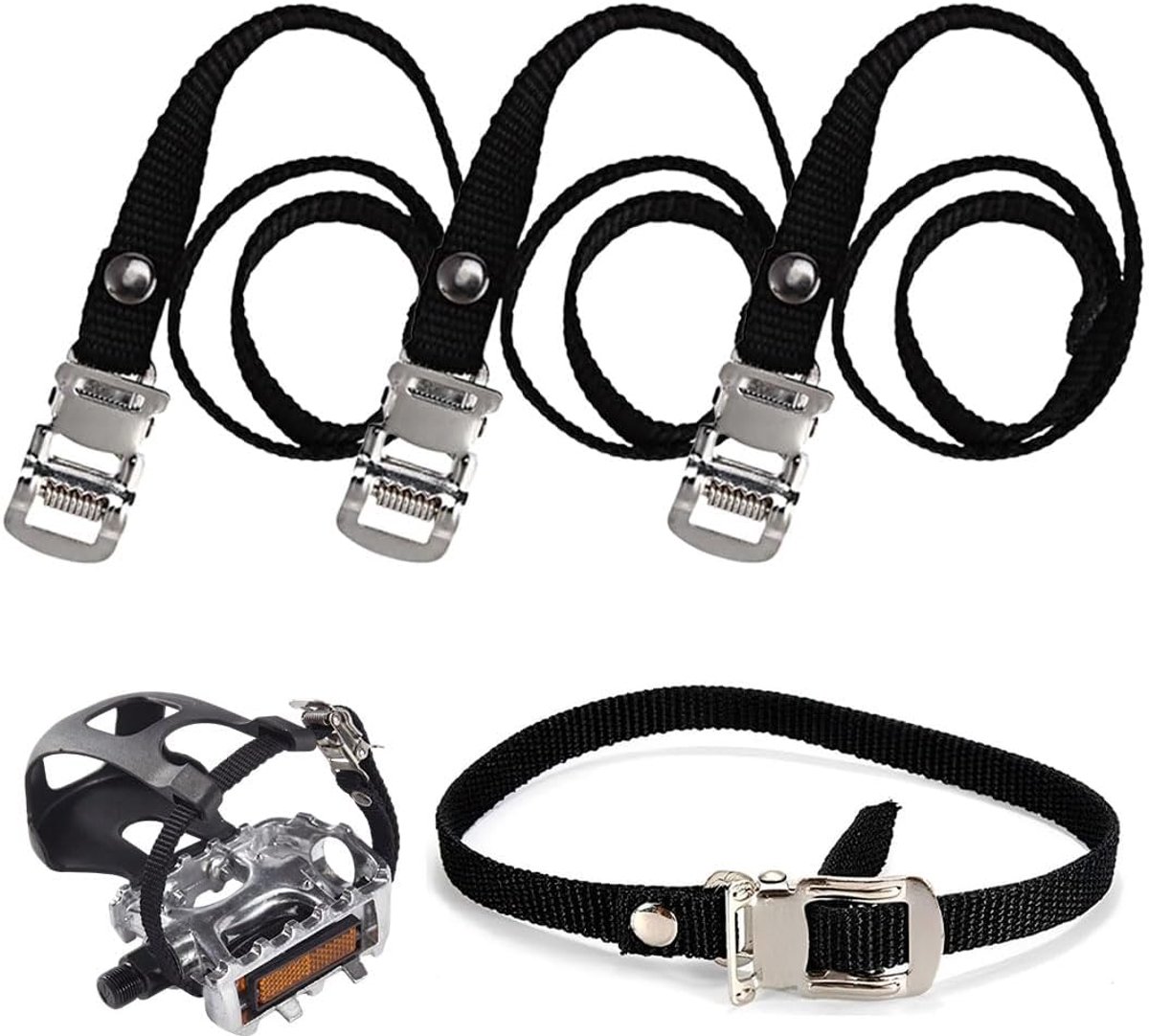 4 stuks riemen voor fitnesspedalen, antislip fietspedalen, fietspedaalriemen, voor fietsen in de open lucht en - ShopVlot