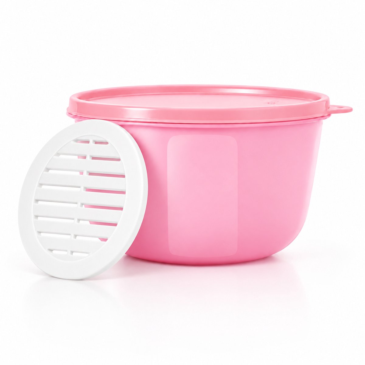Tupperware Ruimtekom 2 l Roze met Rooster - Slabol Slakom
