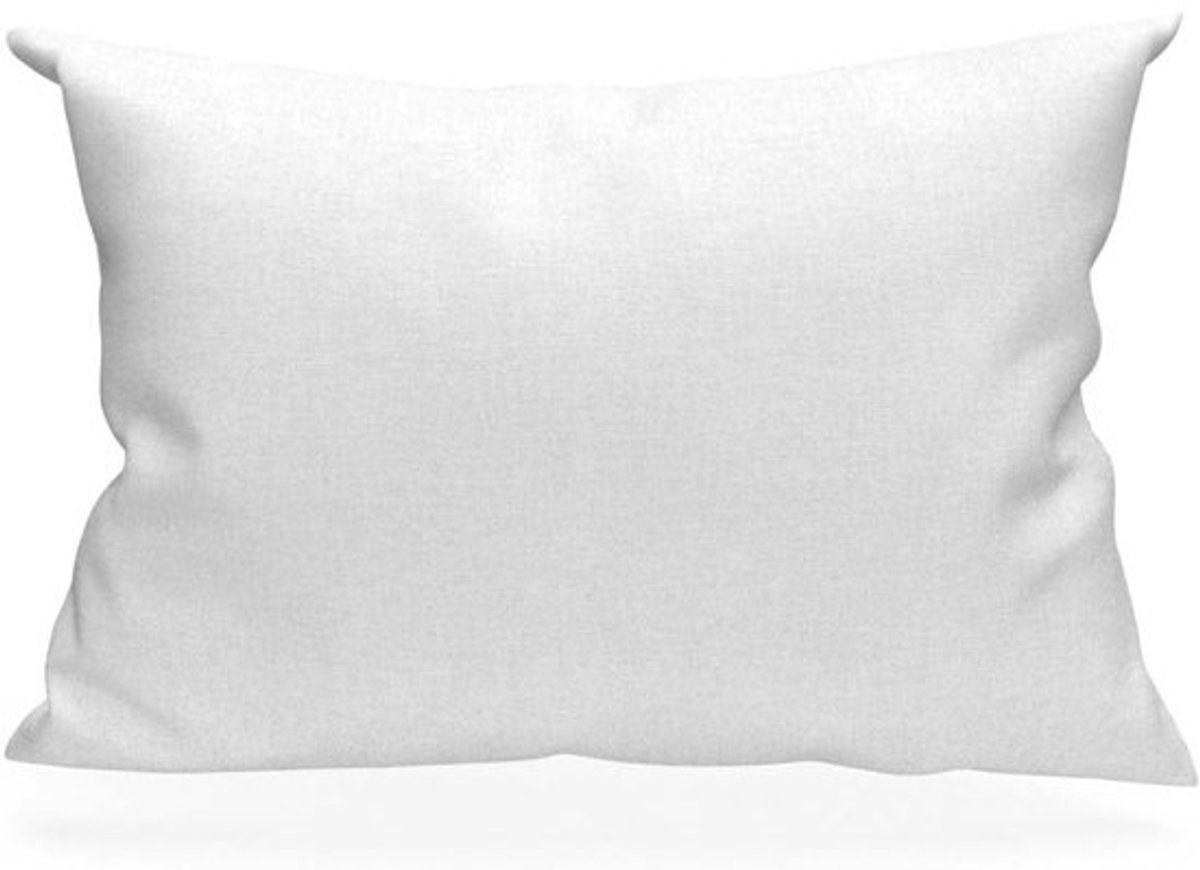 katoenen Snee-kussen - 50 x 70 cm - wit