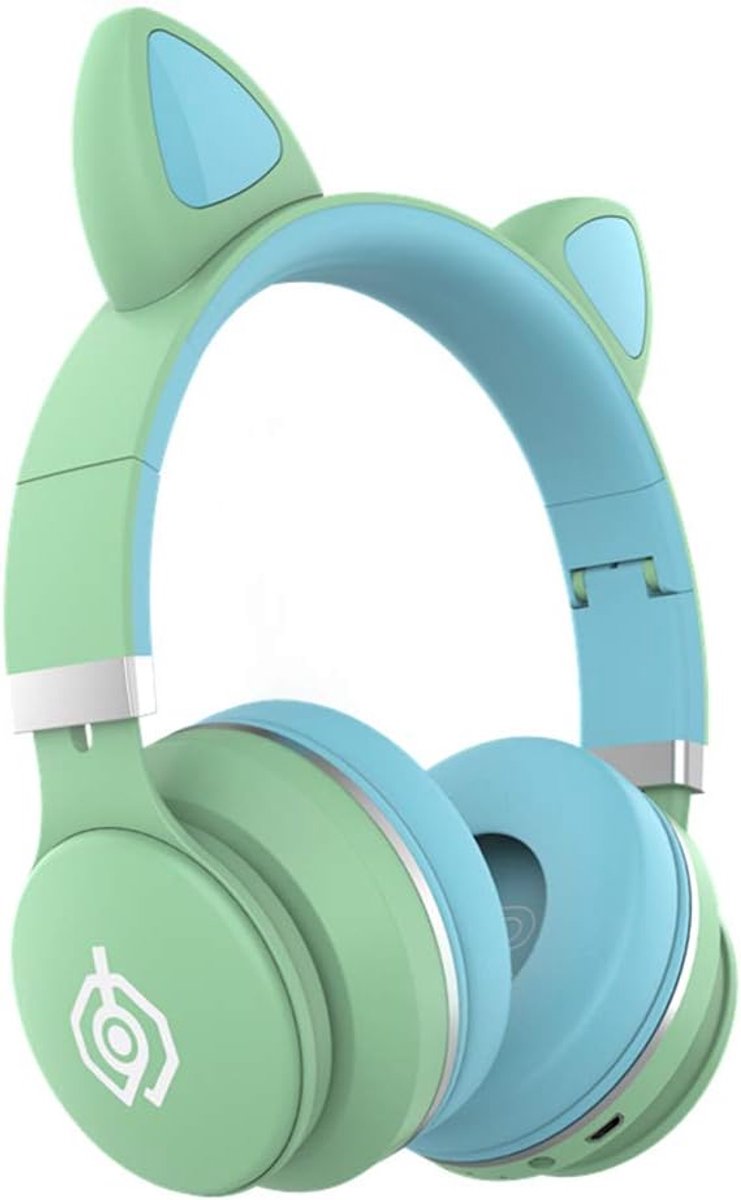 Headphones headset cute girl powder Korean version of wireless bluetooth headset cat ear male and female students game - ShopVlot