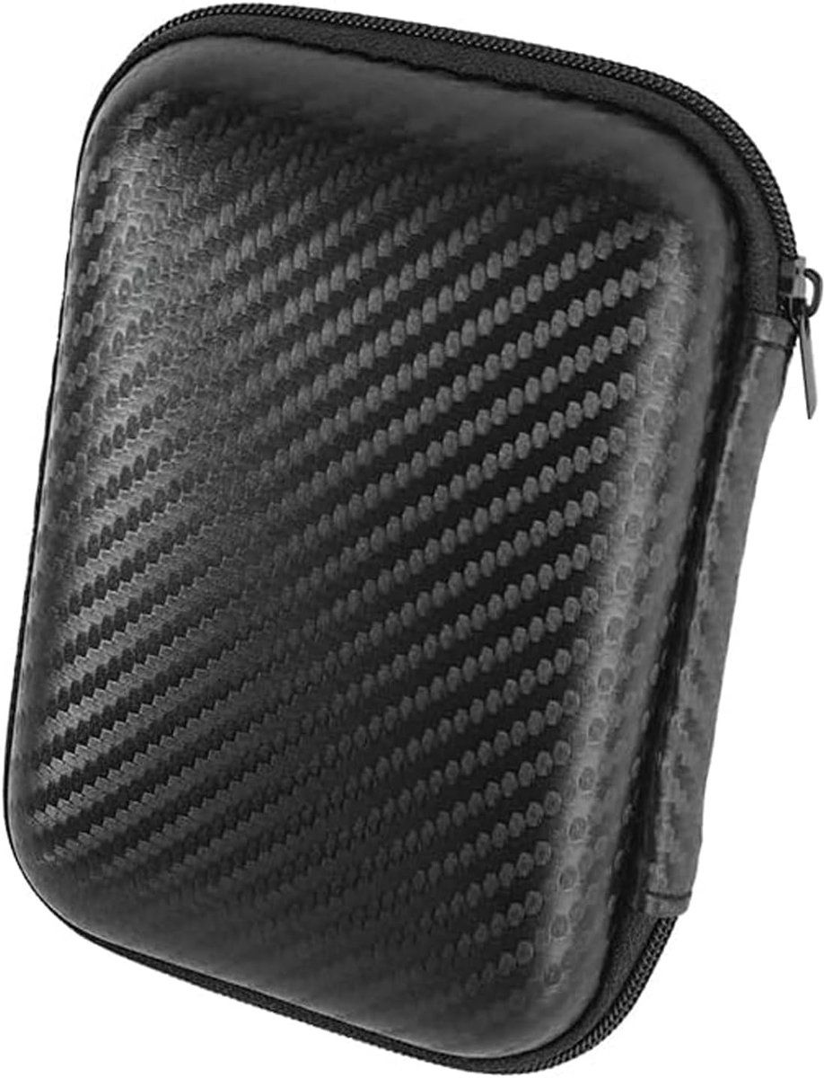Beschermhoes voor externe SSD, harde schijf hoes, HDD-hoes, universele beschermhoes voor externe HDD-opslag, harde schaal (zwart), voor 6,3 cm (2,5 inch) harde schijven en SDD