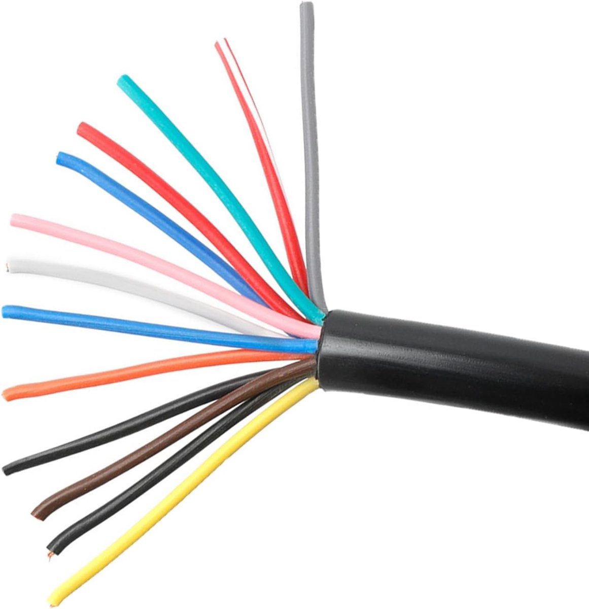 Kabel voor auto en aanhanger, 5 m, 13-adressig, verlengkabel voor vrachtwagen- en caravanindustrie