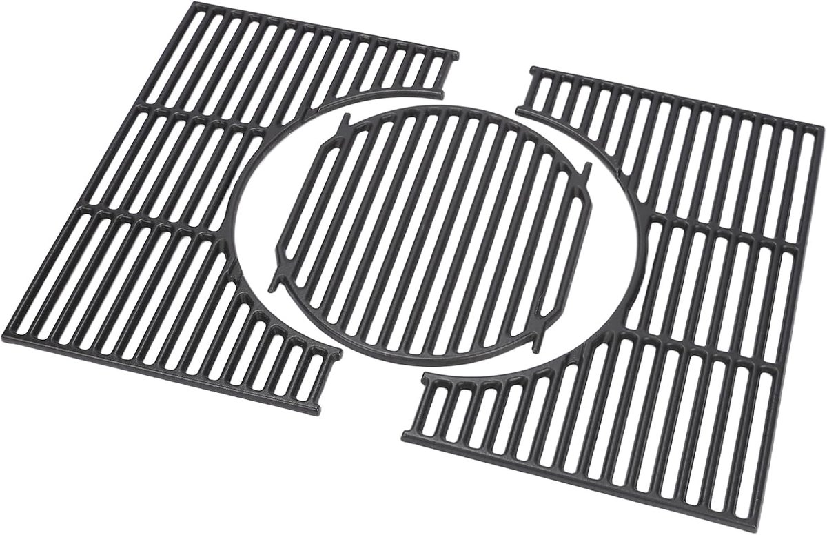 44,5 x 60,6 cm gietijzeren grillroosters voor Weber Spirit I & II 300 serie gasgrill (met voorste branderknoppen), grillrooster, reserveonderdelen voor Spirit I & II E/S-310 320 330