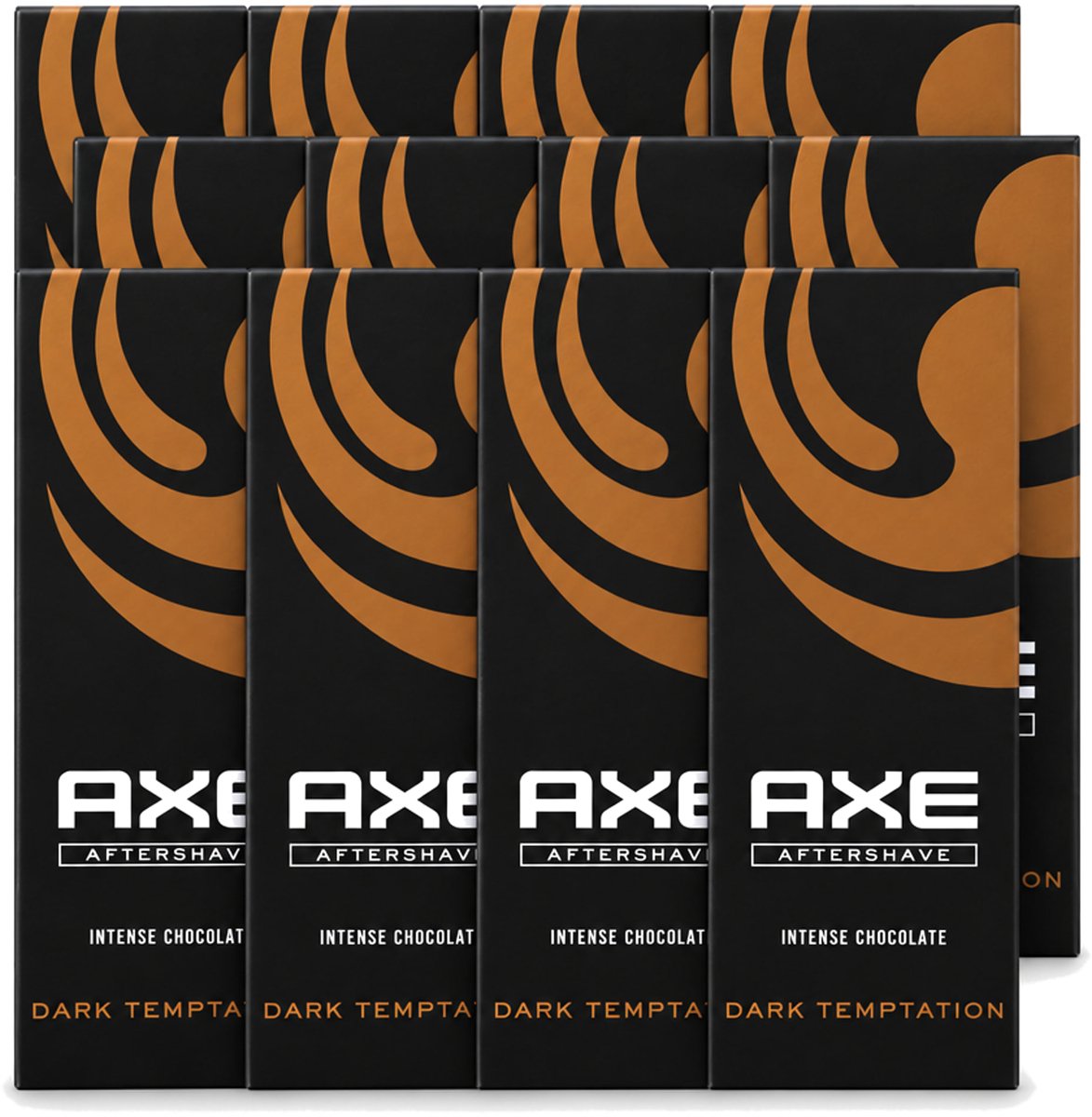 12 x Axe - Aftershave - Dark Temptation - Intense Chocolate - 100 ml - Voordeelverpakking - 12 stuks