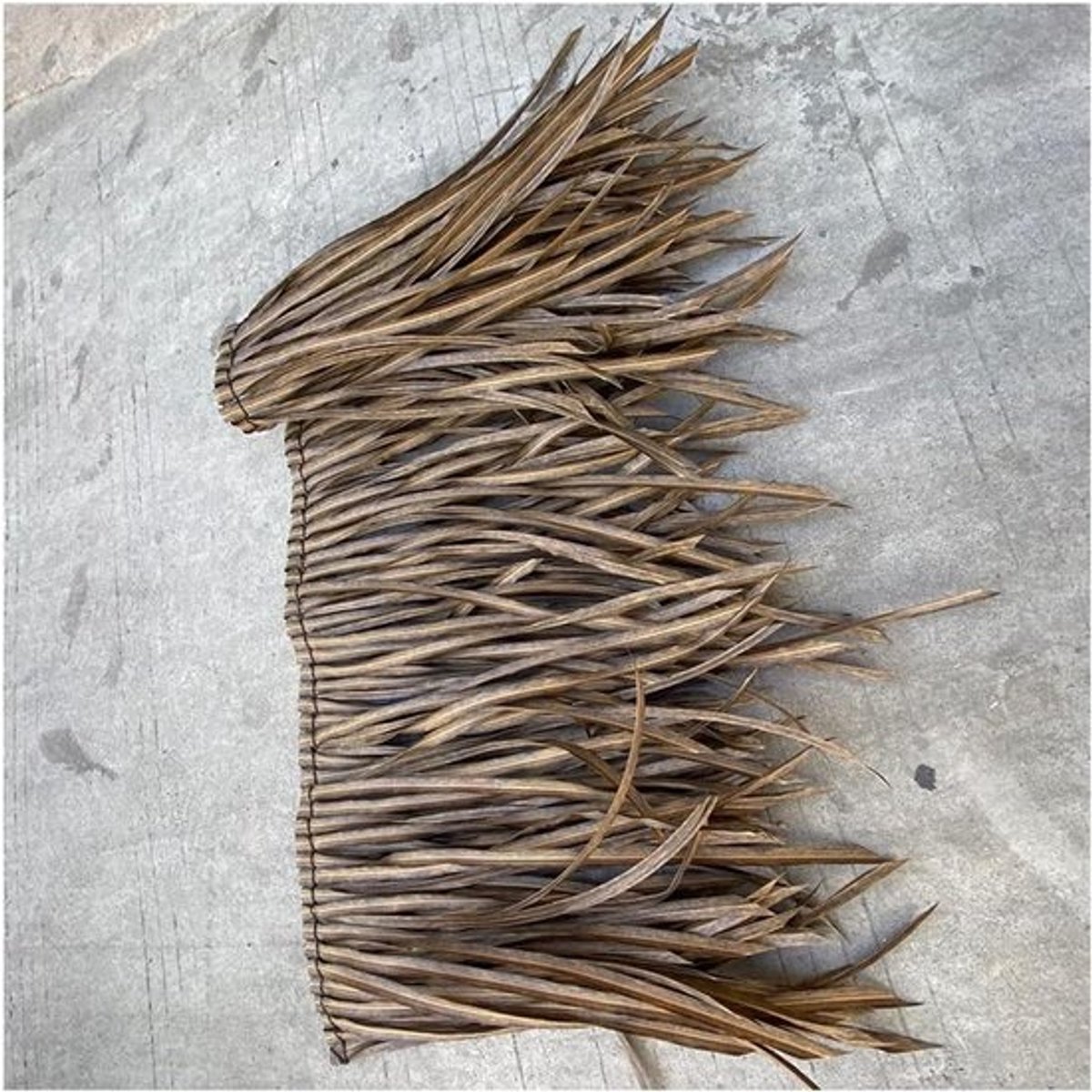 Kunstmatig riet - dakbedekking op rol - tropische decoratie - onderhoudsvrij materiaal - 05x7m - bruin