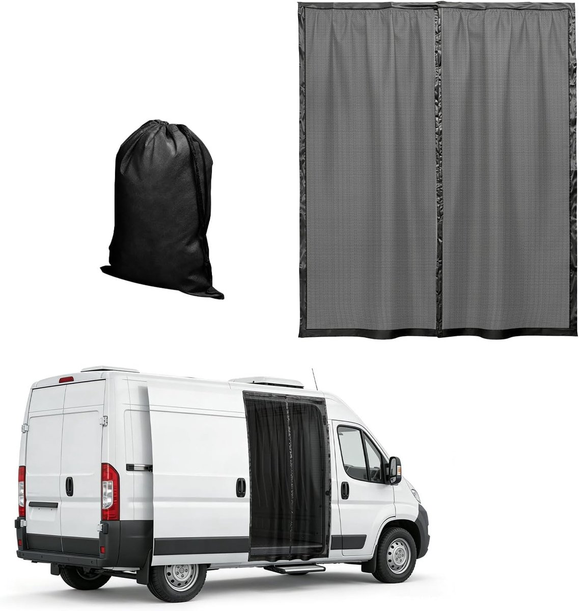 JOJOCY Magnetic Fly Screen Insect Net for Mercedes Sprinter (Standard Roof), Ford Transit Opel Movano Fiat Ducato RAM - ShopVlot