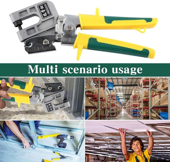 ZEYNOMAX- Plafondplaten Installatie - Crimping Tangen - Metaal Bevestiging - Schokbestendig - Antislip Handvat - 250 mm Lengte - Krimp Tang van Zeynomax — afbeelding 2