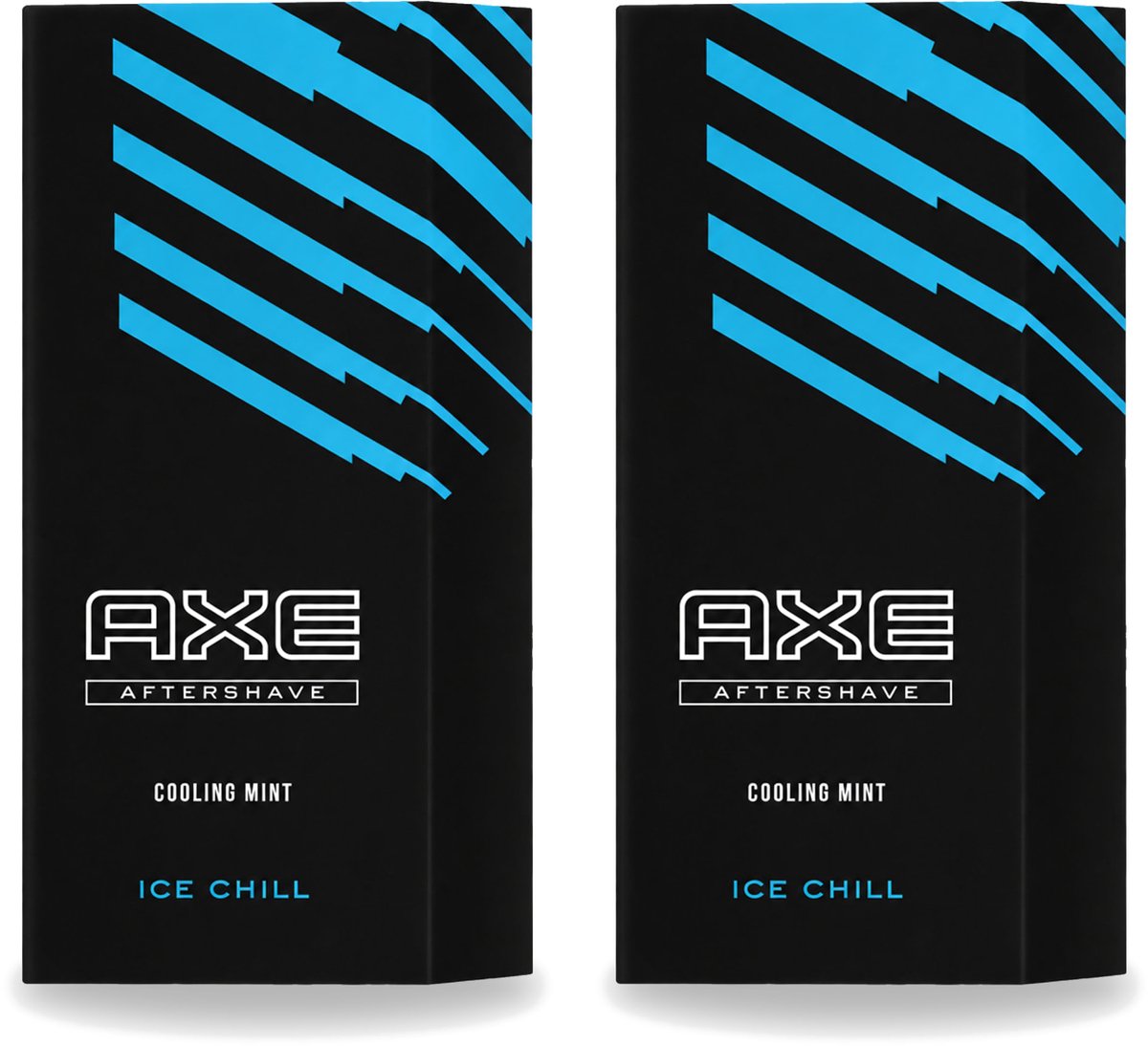 2 x Axe – Aftershave – Ice Chill – Cooling Mint – 100 ml - Voordeelverpakking - 2 stuks