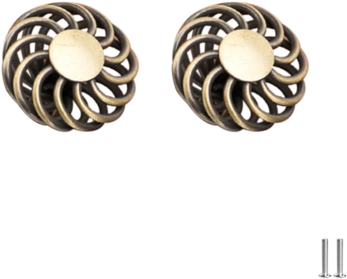 Bird Cage, 2 Pieces, Traditional Handle, Drawers, Door Handles, Bird Cage, Style for Cupboards, Metal Cage, Style - ShopVlot