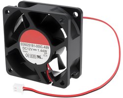 6025 Axiale Koelventilator EE60251B1-A99 60x60x25mm 12V DC voor Power Modules NAS Dozen Printers - ShopVlot