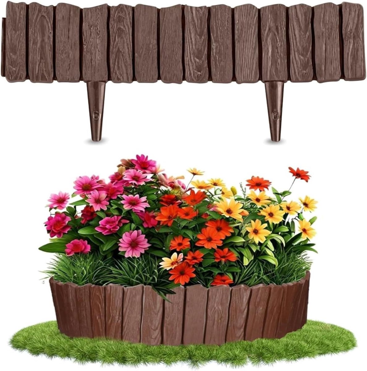 Tuinafscheiding in bruin - Duurzaam en weerbestendig - Perfect voor privacy en decoratie