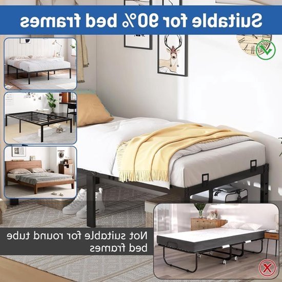 Set van 6 antislip matrassteunen voor bedframe - verstelbare matrasbeugels — afbeelding 3