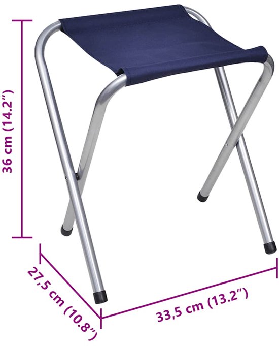 vidaXL - Campingtafel - inklapbaar - en - verstelbaar - aluminium - 120 - x - 60 - cm - 4 - stoelen van Merkloos — afbeelding 4