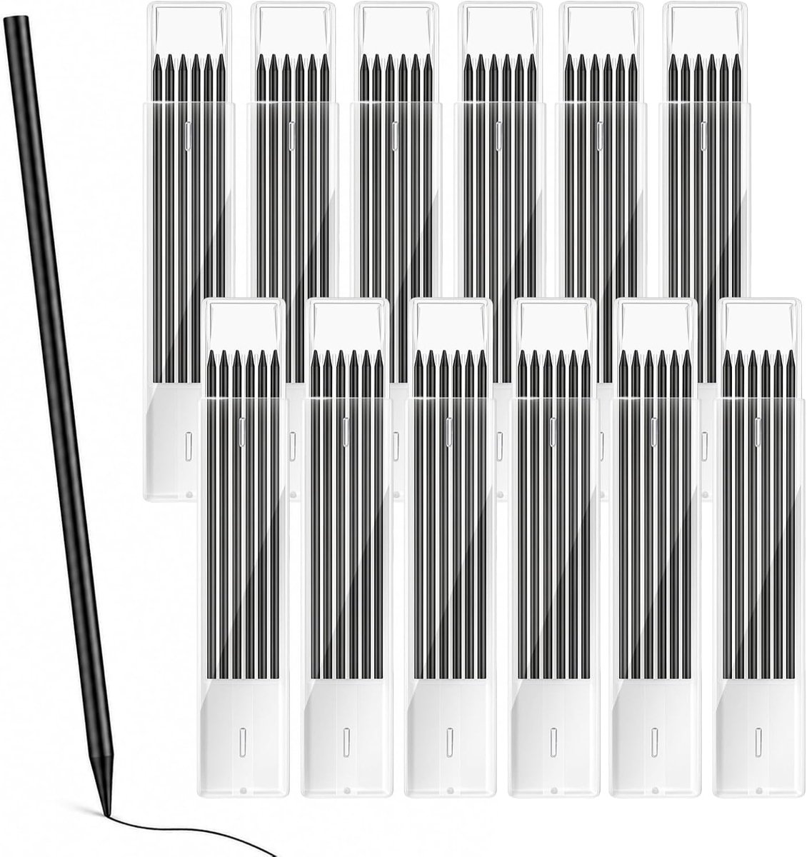 78 stuks potloodvullingen voor timmermanspotlood, 2,8 mm solide diepgatmarkering voor Pica Dry vullingen - ShopVlot
