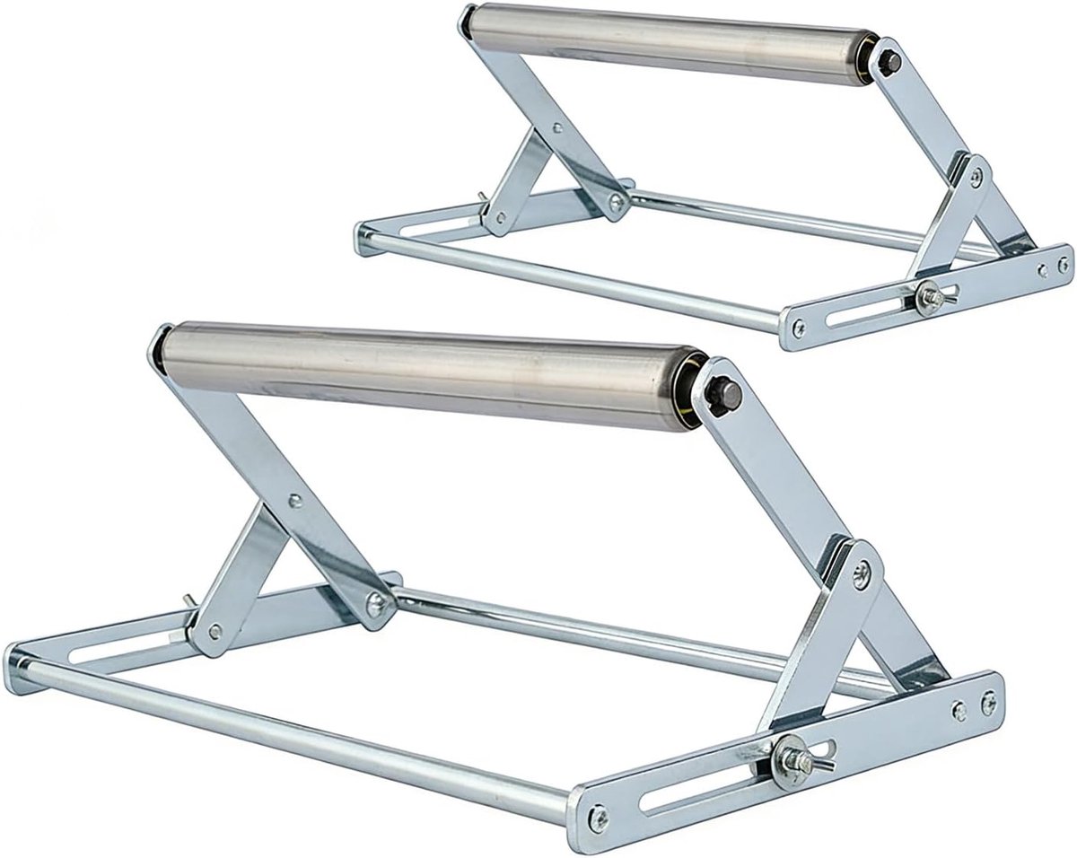 2 stuks verstelbaar steunframe voor snijmachines, met opvouwbaar ontwerp, geschikt voor het snijden van metaal, hout - ShopVlot