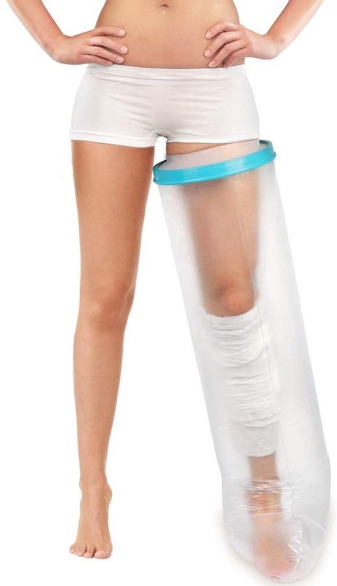 Waterdichte beenhoes - voor douche en bad - herbruikbare bescherming voor gips en verbanden (104 cm)