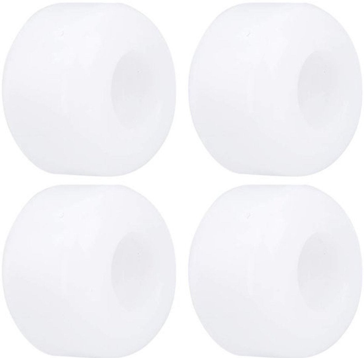 Allecto Skateboardwielen 50mm 4 stuks Hoogelastisch PU – Vervangingsaccessoires Geschikt voor skateboards Skategear