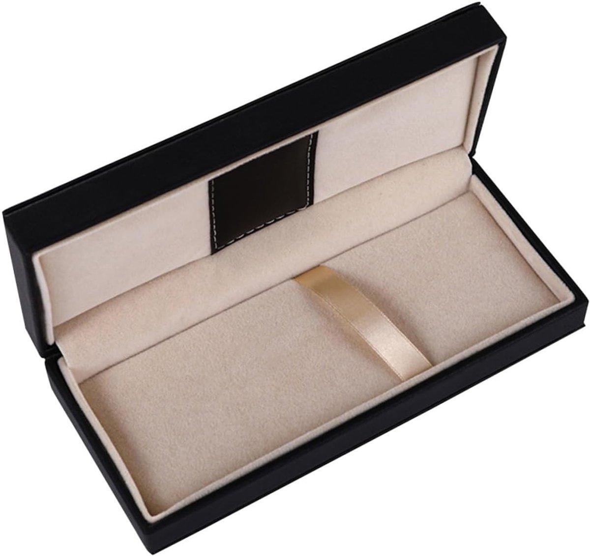 Box Etui Deze Hoes Lege Etui Schrijfwaren Gedachte Geschenkdoos voor Multifunctionele Pennen PU Lederen Pen Gift Box Gratie Decoratieve Pen Houder Accessoires, zwart, 19X8.2X3.9CM, aktetas