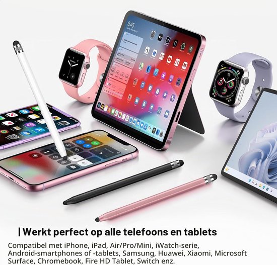 2-in-1 Magnetische Tabletpen met Grote en Kleine Siliconen Punten — afbeelding 3