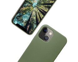 Eplanita Telefoonhoes, compatibel met iPhone 15, plantenvezel, valbescherming, duurzaam en duurzaam (voor iPhone 15, kaki)