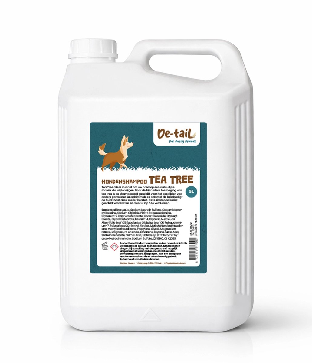 De-Tail Hondenshampoo Tea Tree shampoo 5 liter