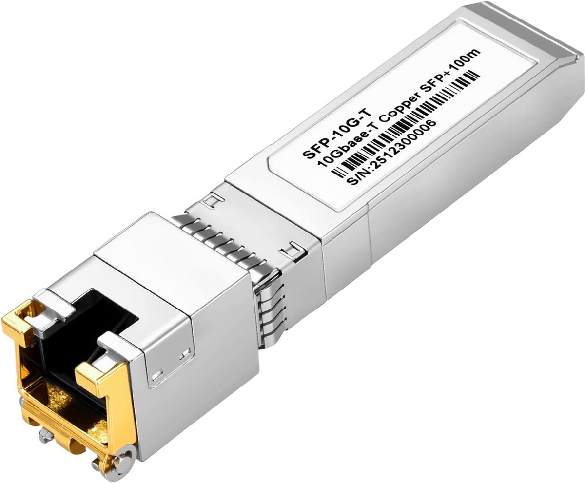 1.25/2.5/5/10GBase-T SFP+ Transceiver, SFP+ RJ45 Copper Module with Realtek chip and DDM, up to 30m on Cat6/Cat7 UTP - ShopVlot
