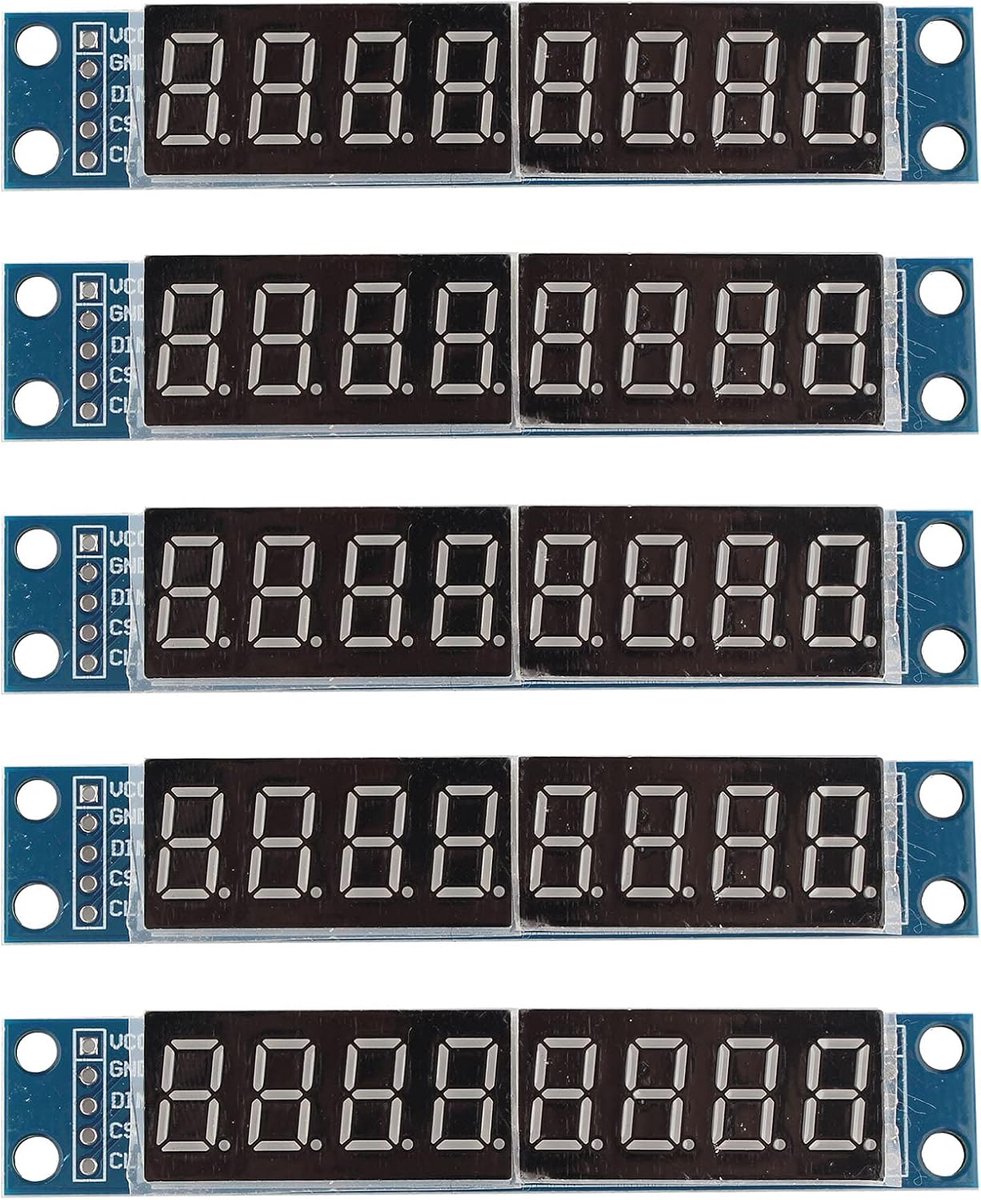 5 Stks 7219 Led Module 8 Bit 7-Segment Display LED Display compatibel met Arduino MCU 51 AVR STM32