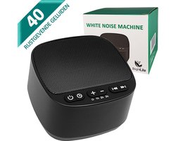 White Noise Machine voor Volwassenen en Baby - Witte ruis - Slaaphulp - 40 Rustgevende Geluiden
