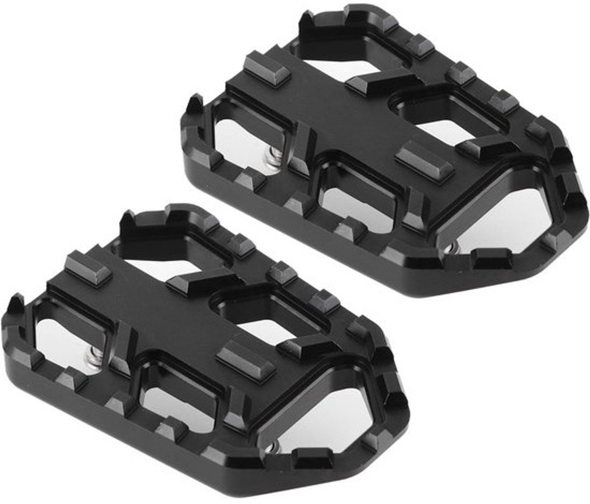 Veiligheid Voetsteunen voor Motorrijders - CNC Aluminium Voetplaten voor DL650 en DL1000 V-Strom - Comfortabel en Duurzaam