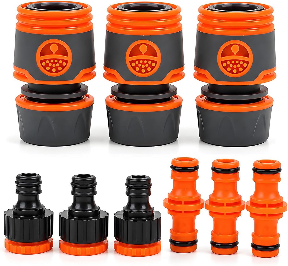 9 stuks slangverbinders 1/2 inch slangaansluiting 1/2 inch tuinkoppeling - ShopVlot