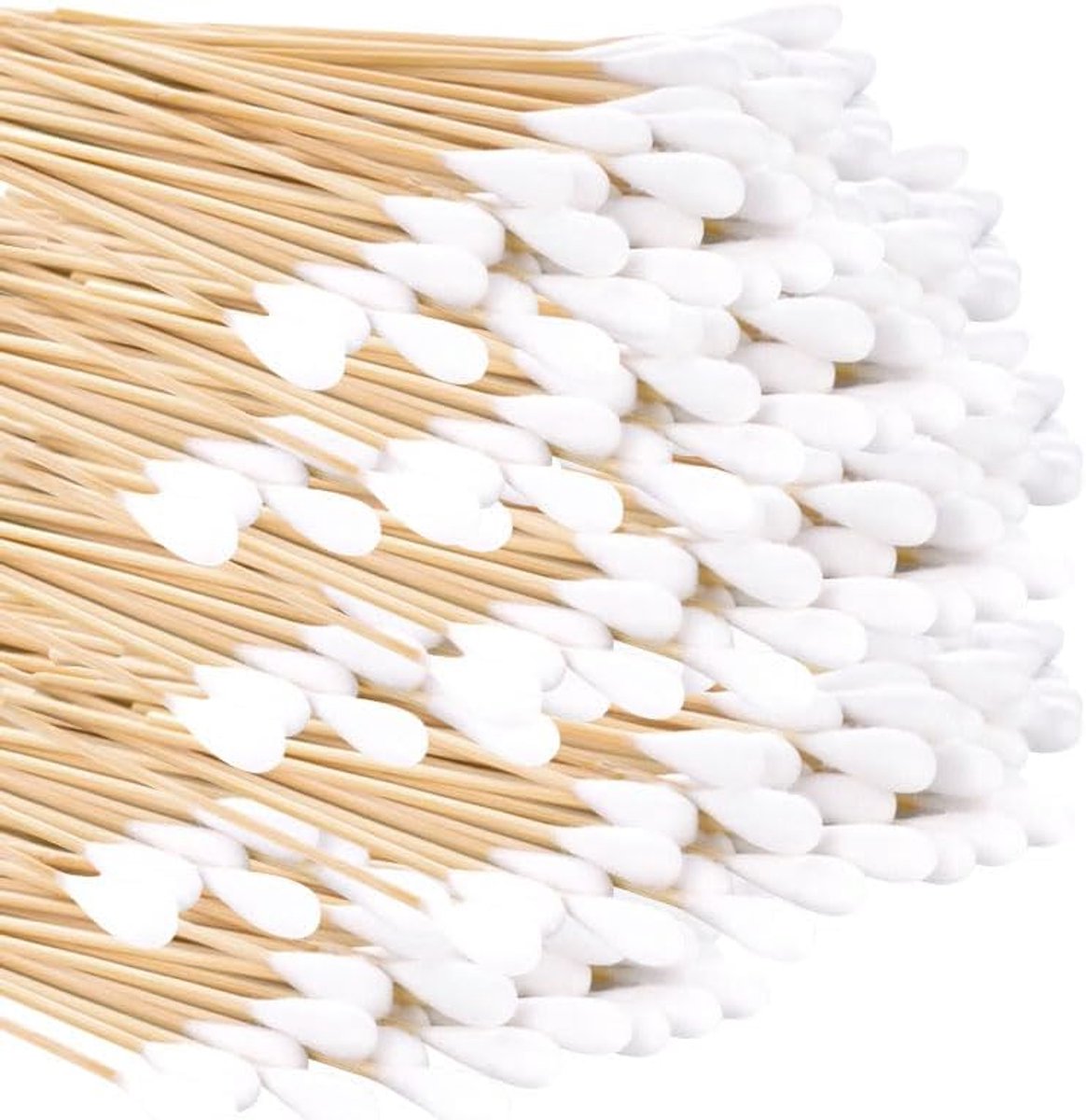 Wattenstaafjes lang 20 cm - houten stokjes - grote absorbente kop - ideaal voor honden en huisdieren - ShopVlot