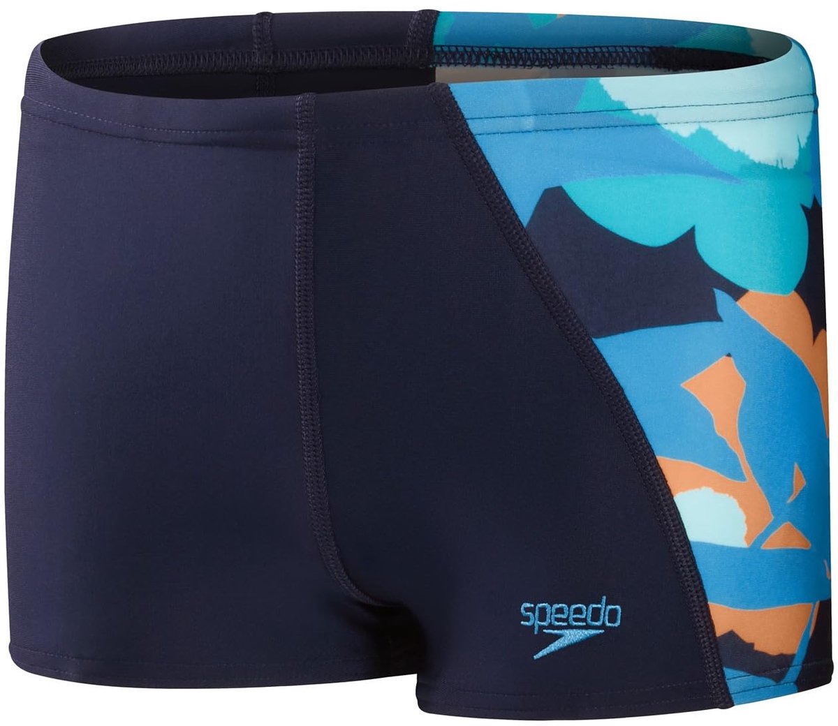 Speedo Allover - Zwemkleding - Marine Multicolor - 10 jaar Marineblauw