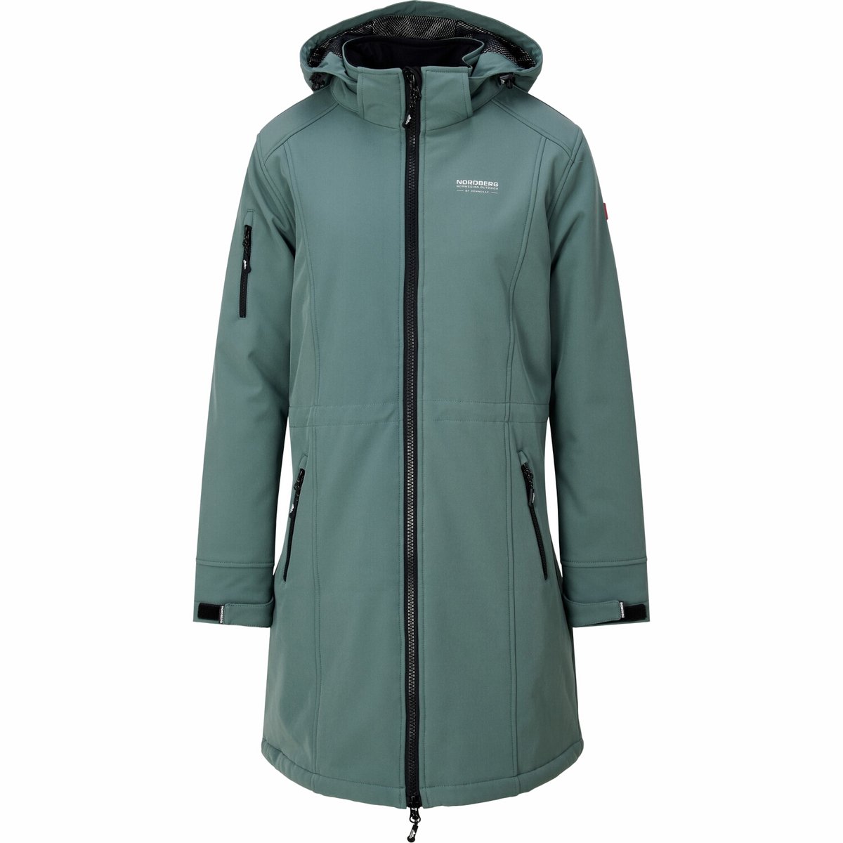 Nordberg GITTE - Lange Winterjas - Dames - Linden Groen - Maat 4XL