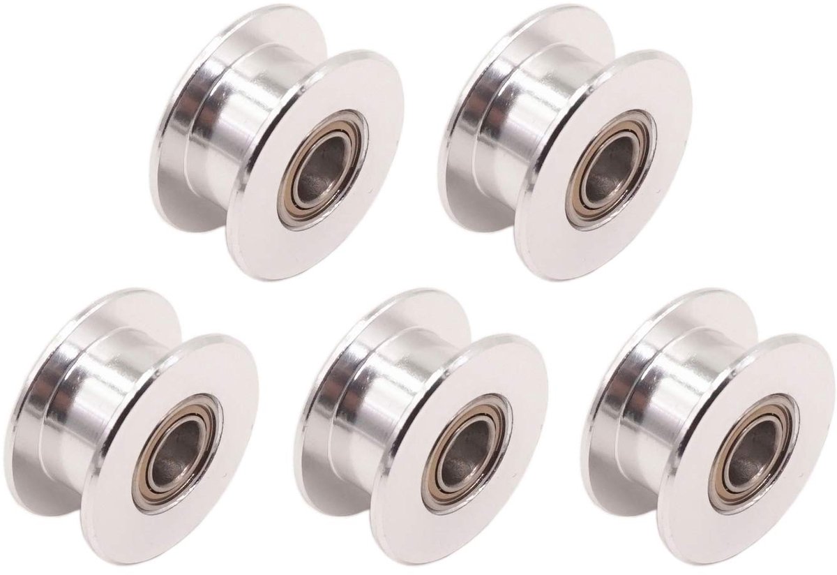 2GT GT2 Aluminium Timing Belt Idler Pulley Tandloze 20 Tanden Tand 5mm Boor voor 3D Printer 6mm Breedte Timing Belt